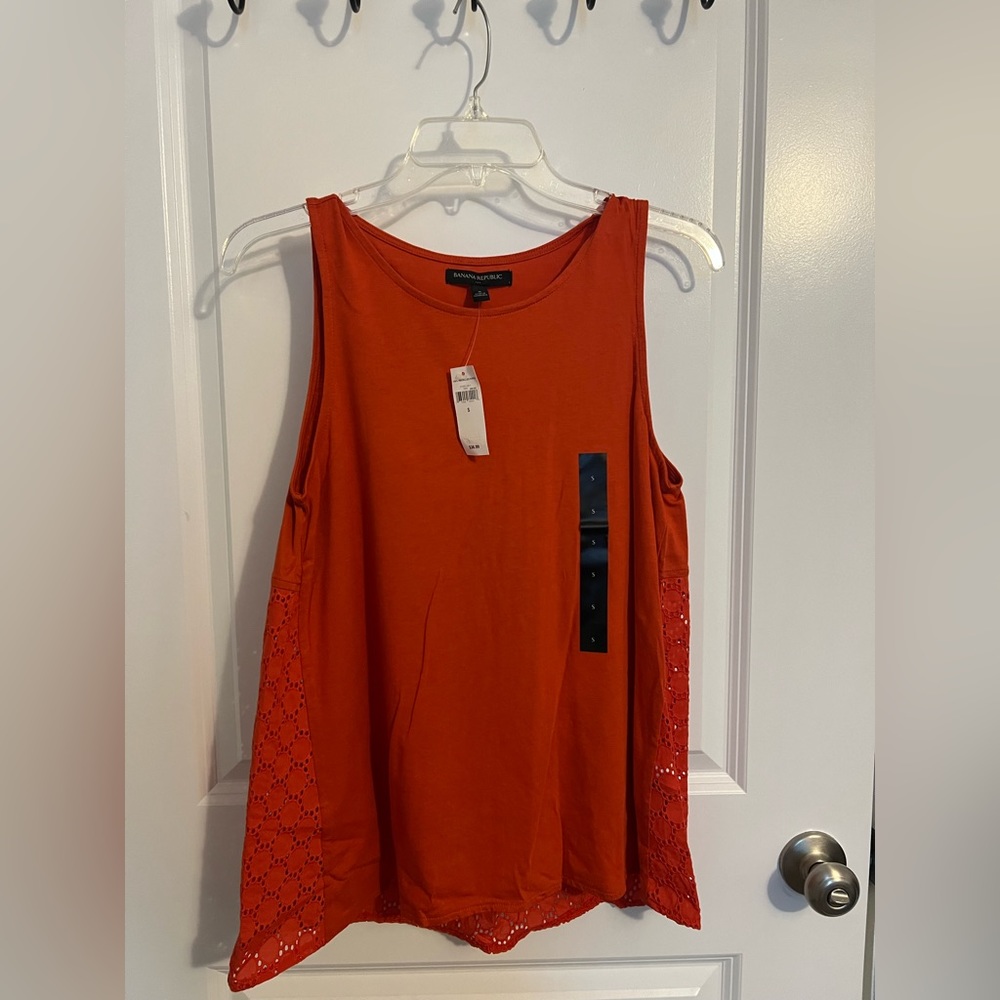 Orange Banana Republic Sleeveless Top